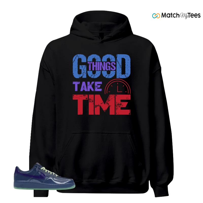 NIKE AIR FORCE 1 LOW PATENT LEATHER MYSTIC NAVY GRAPE ICE SNEAKER Matching Tees hoodie