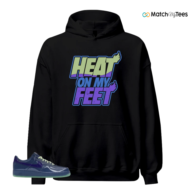NIKE AIR FORCE 1 LOW PATENT LEATHER MYSTIC NAVY GRAPE ICE SNEAKER Matching Tees hoodie