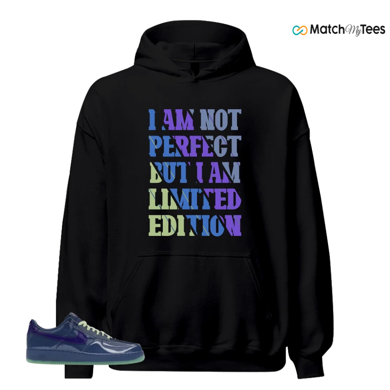 NIKE AIR FORCE 1 LOW PATENT LEATHER MYSTIC NAVY GRAPE ICE SNEAKER Matching Tees hoodie