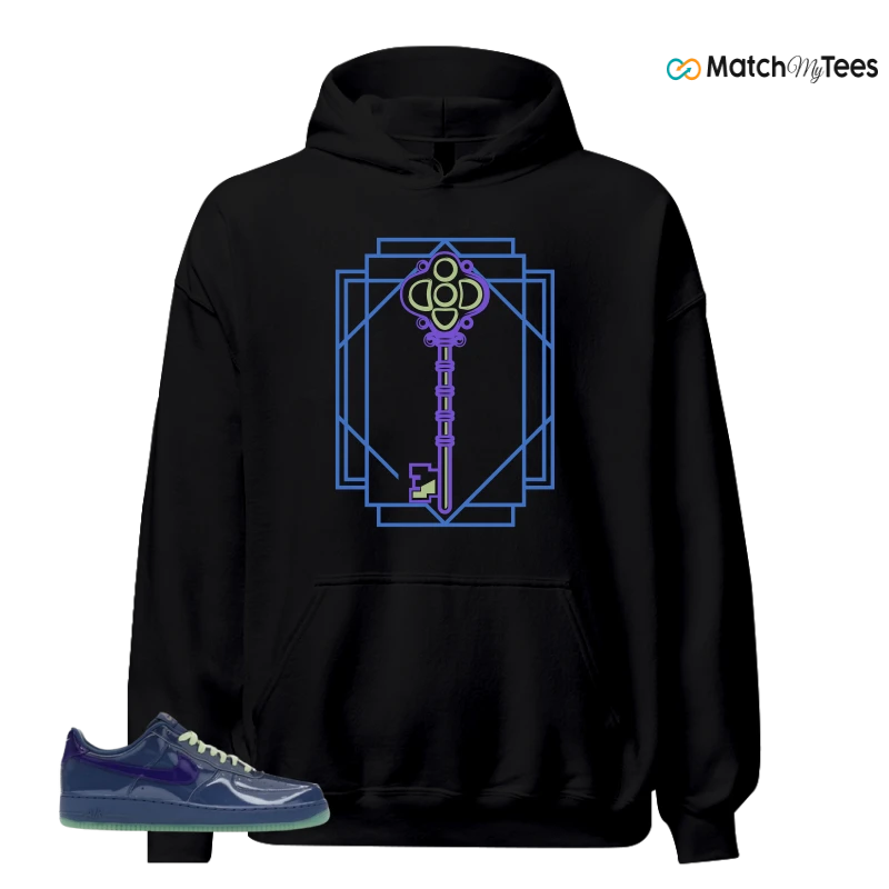 NIKE AIR FORCE 1 LOW PATENT LEATHER MYSTIC NAVY GRAPE ICE SNEAKER Matching Tees hoodie