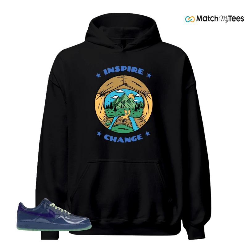 NIKE AIR FORCE 1 LOW PATENT LEATHER MYSTIC NAVY GRAPE ICE SNEAKER Matching Tees hoodie