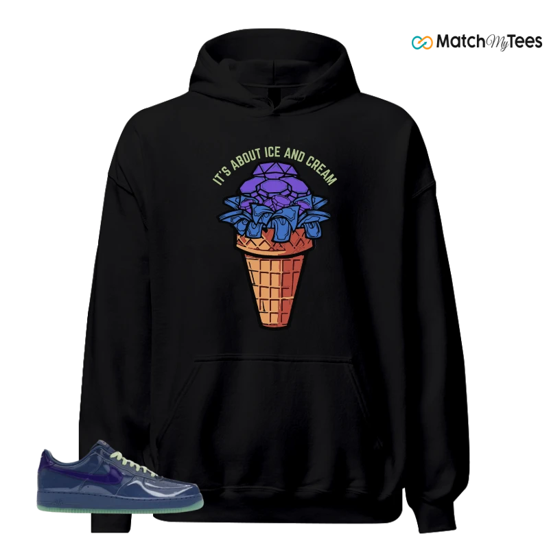 NIKE AIR FORCE 1 LOW PATENT LEATHER MYSTIC NAVY GRAPE ICE SNEAKER Matching Tees hoodie