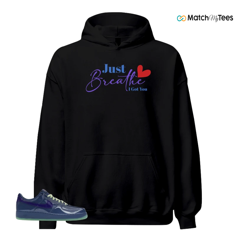 NIKE AIR FORCE 1 LOW PATENT LEATHER MYSTIC NAVY GRAPE ICE SNEAKER Matching Tees hoodie