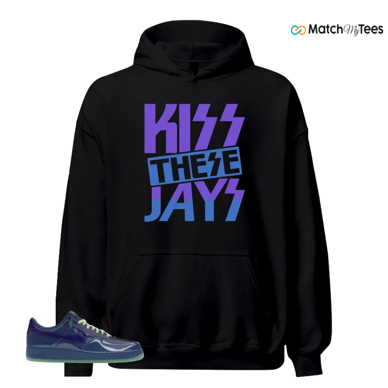 NIKE AIR FORCE 1 LOW PATENT LEATHER MYSTIC NAVY GRAPE ICE SNEAKER Matching Tees hoodie