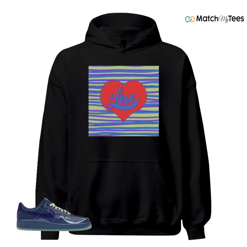 NIKE AIR FORCE 1 LOW PATENT LEATHER MYSTIC NAVY GRAPE ICE SNEAKER Matching Tees hoodie