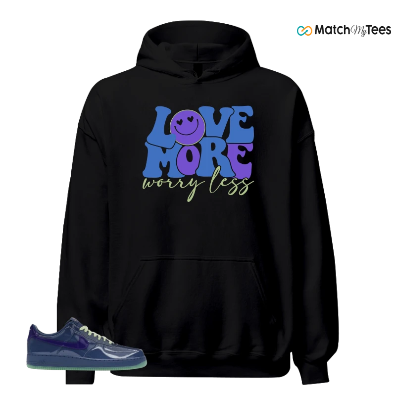 NIKE AIR FORCE 1 LOW PATENT LEATHER MYSTIC NAVY GRAPE ICE SNEAKER Matching Tees hoodie