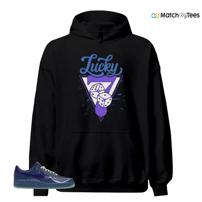 NIKE AIR FORCE 1 LOW PATENT LEATHER MYSTIC NAVY GRAPE ICE SNEAKER Matching Tees hoodie