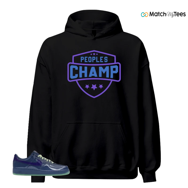 NIKE AIR FORCE 1 LOW PATENT LEATHER MYSTIC NAVY GRAPE ICE SNEAKER Matching Tees hoodie