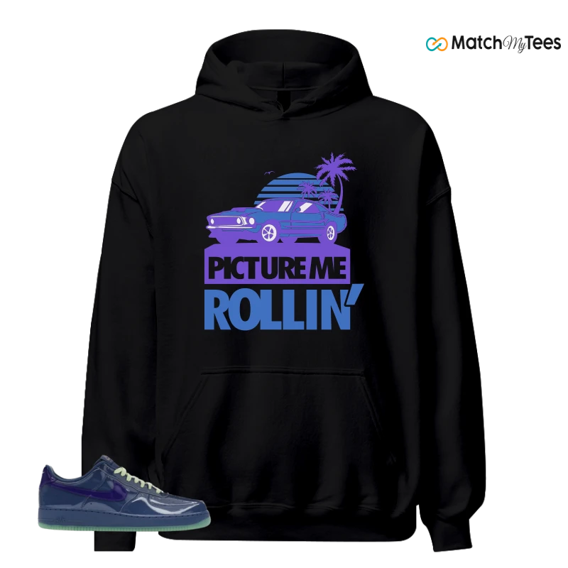 NIKE AIR FORCE 1 LOW PATENT LEATHER MYSTIC NAVY GRAPE ICE SNEAKER Matching Tees hoodie