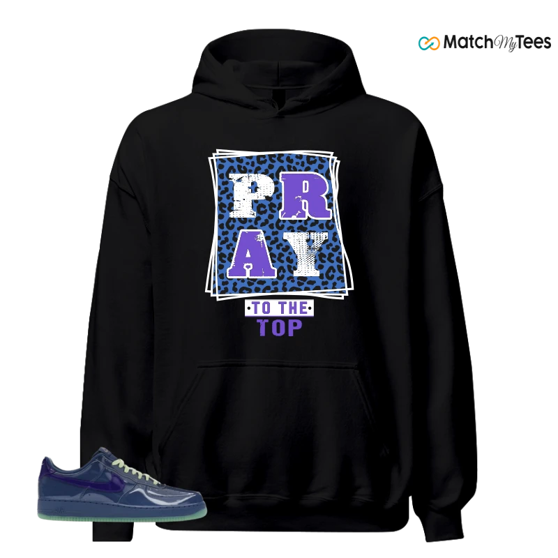 NIKE AIR FORCE 1 LOW PATENT LEATHER MYSTIC NAVY GRAPE ICE SNEAKER Matching Tees hoodie