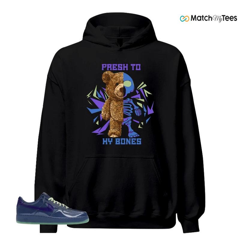 NIKE AIR FORCE 1 LOW PATENT LEATHER MYSTIC NAVY GRAPE ICE SNEAKER Matching Tees hoodie