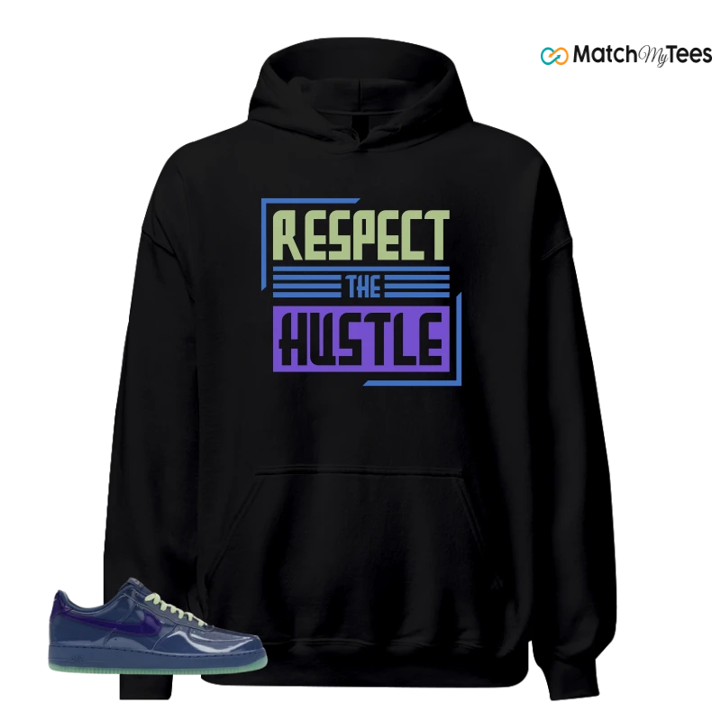 NIKE AIR FORCE 1 LOW PATENT LEATHER MYSTIC NAVY GRAPE ICE SNEAKER Matching Tees hoodie