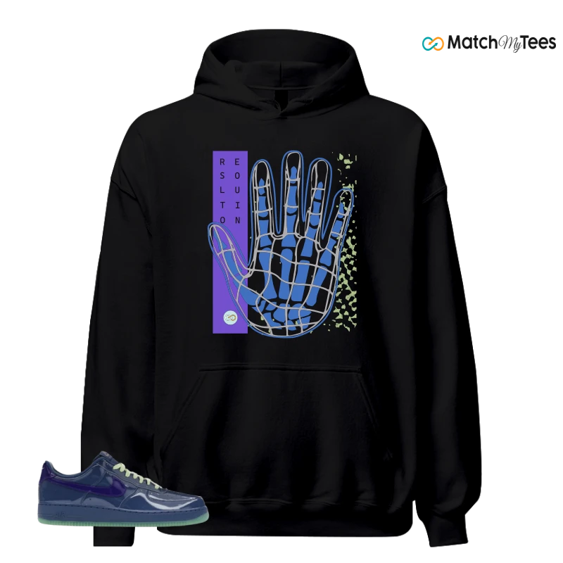 NIKE AIR FORCE 1 LOW PATENT LEATHER MYSTIC NAVY GRAPE ICE SNEAKER Matching Tees hoodie