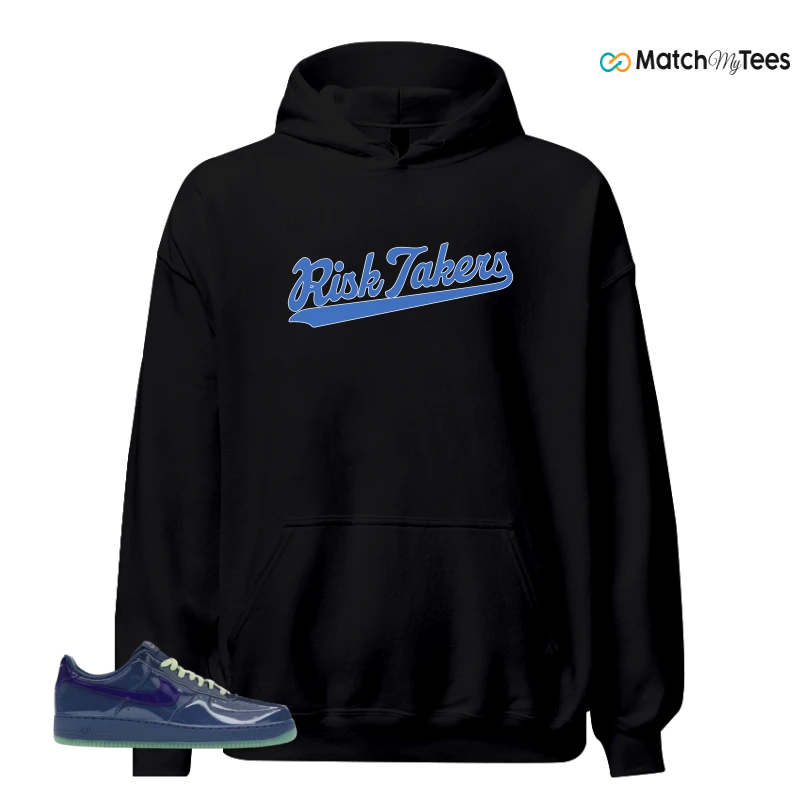 NIKE AIR FORCE 1 LOW PATENT LEATHER MYSTIC NAVY GRAPE ICE SNEAKER Matching Tees hoodie