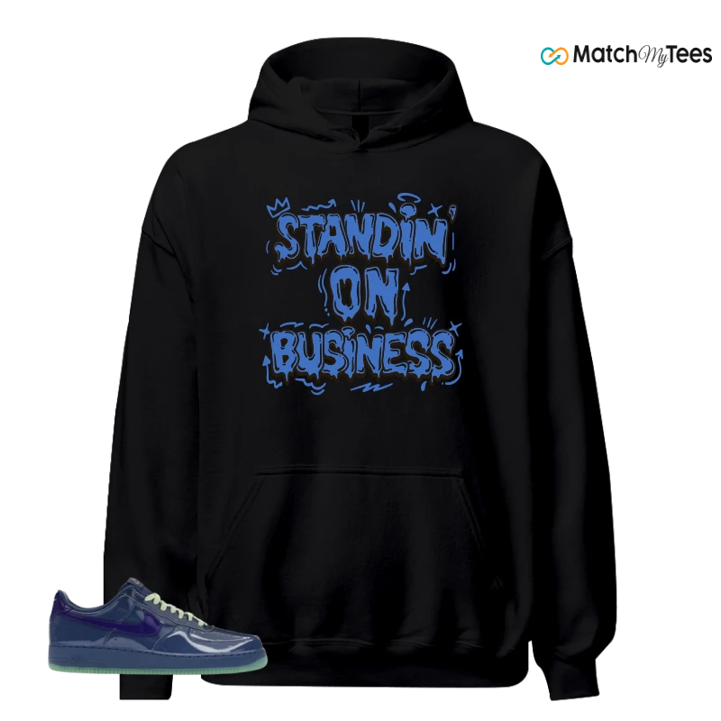 NIKE AIR FORCE 1 LOW PATENT LEATHER MYSTIC NAVY GRAPE ICE SNEAKER Matching Tees hoodie
