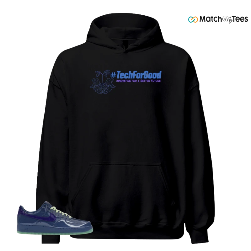 NIKE AIR FORCE 1 LOW PATENT LEATHER MYSTIC NAVY GRAPE ICE SNEAKER Matching Tees hoodie