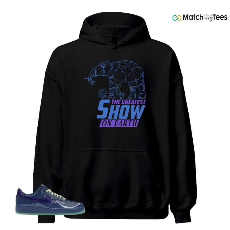 NIKE AIR FORCE 1 LOW PATENT LEATHER MYSTIC NAVY GRAPE ICE SNEAKER Matching Tees hoodie