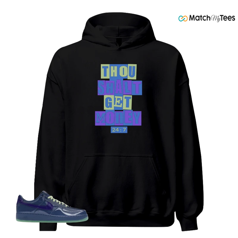 NIKE AIR FORCE 1 LOW PATENT LEATHER MYSTIC NAVY GRAPE ICE SNEAKER Matching Tees hoodie