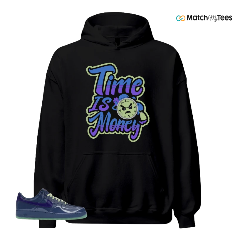 NIKE AIR FORCE 1 LOW PATENT LEATHER MYSTIC NAVY GRAPE ICE SNEAKER Matching Tees hoodie