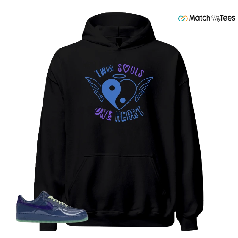 NIKE AIR FORCE 1 LOW PATENT LEATHER MYSTIC NAVY GRAPE ICE SNEAKER Matching Tees hoodie