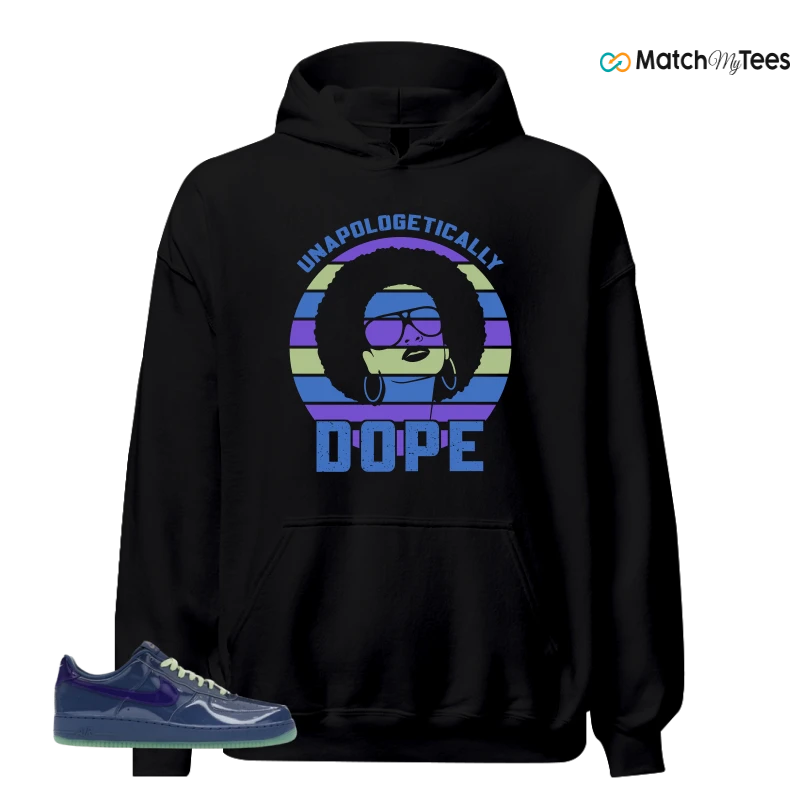 NIKE AIR FORCE 1 LOW PATENT LEATHER MYSTIC NAVY GRAPE ICE SNEAKER Matching Tees hoodie