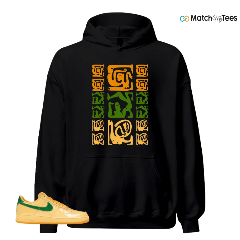 NIKE AIR FORCE 1 LOW PATENT LEATHER TOPAZ GOLD SNEAKER Matching Tees hoodie
