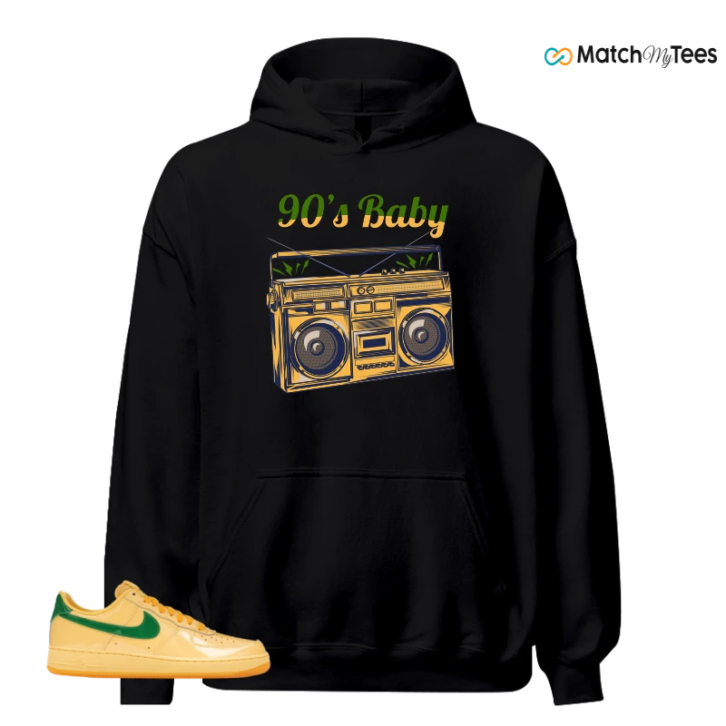 NIKE AIR FORCE 1 LOW PATENT LEATHER TOPAZ GOLD SNEAKER Matching Tees hoodie