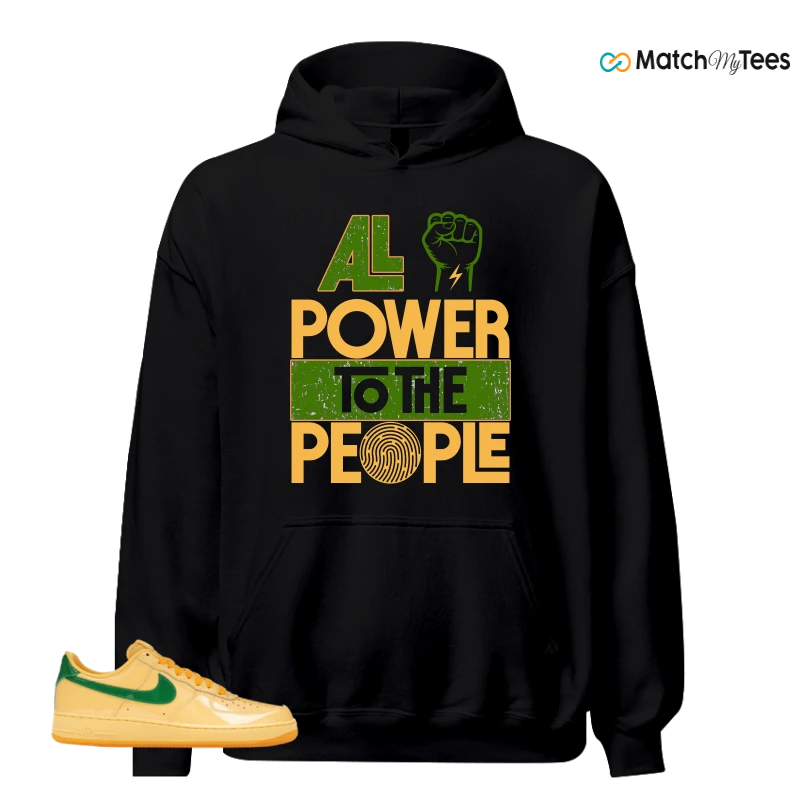 NIKE AIR FORCE 1 LOW PATENT LEATHER TOPAZ GOLD SNEAKER Matching Tees hoodie