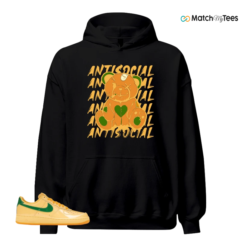 NIKE AIR FORCE 1 LOW PATENT LEATHER TOPAZ GOLD SNEAKER Matching Tees hoodie