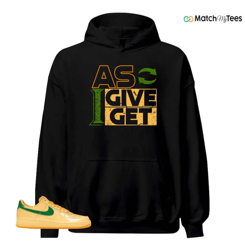 NIKE AIR FORCE 1 LOW PATENT LEATHER TOPAZ GOLD SNEAKER Matching Tees hoodie