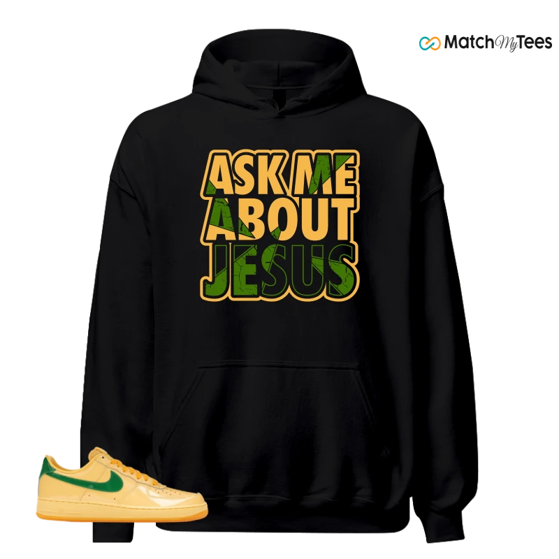 NIKE AIR FORCE 1 LOW PATENT LEATHER TOPAZ GOLD SNEAKER Matching Tees hoodie
