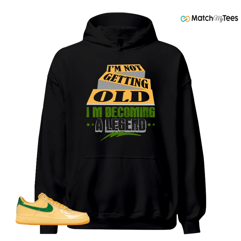 NIKE AIR FORCE 1 LOW PATENT LEATHER TOPAZ GOLD SNEAKER Matching Tees hoodie