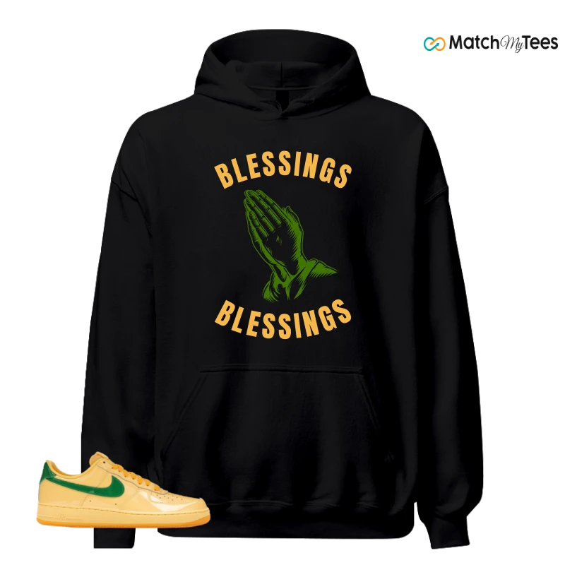 NIKE AIR FORCE 1 LOW PATENT LEATHER TOPAZ GOLD SNEAKER Matching Tees hoodie