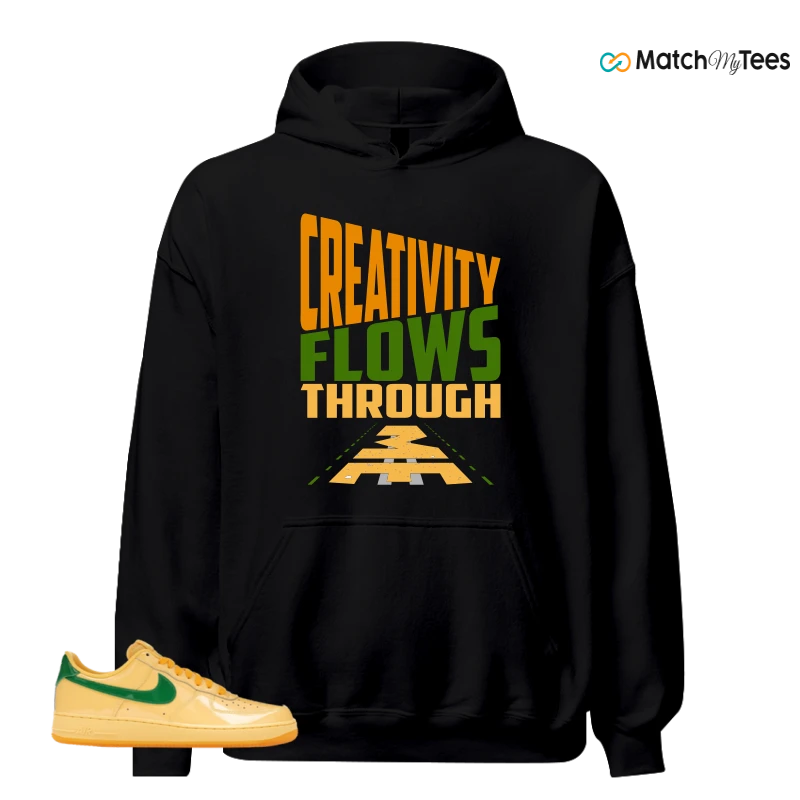 NIKE AIR FORCE 1 LOW PATENT LEATHER TOPAZ GOLD SNEAKER Matching Tees hoodie