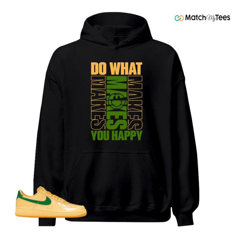 NIKE AIR FORCE 1 LOW PATENT LEATHER TOPAZ GOLD SNEAKER Matching Tees hoodie