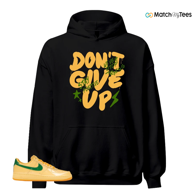 NIKE AIR FORCE 1 LOW PATENT LEATHER TOPAZ GOLD SNEAKER Matching Tees hoodie