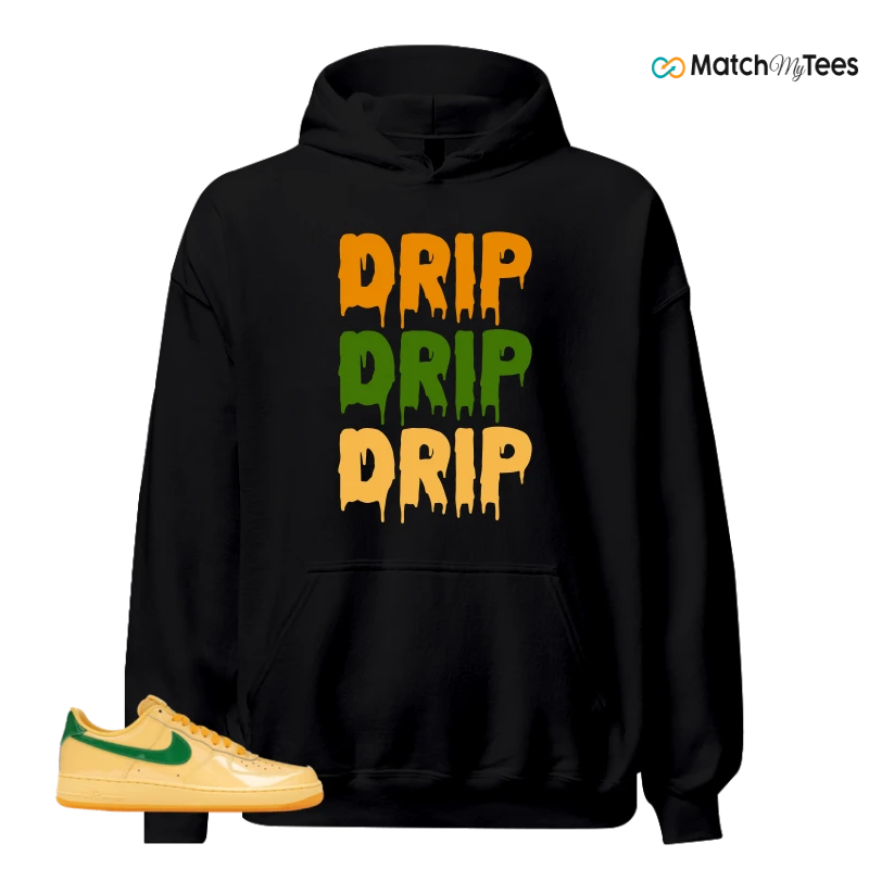 NIKE AIR FORCE 1 LOW PATENT LEATHER TOPAZ GOLD SNEAKER Matching Tees hoodie