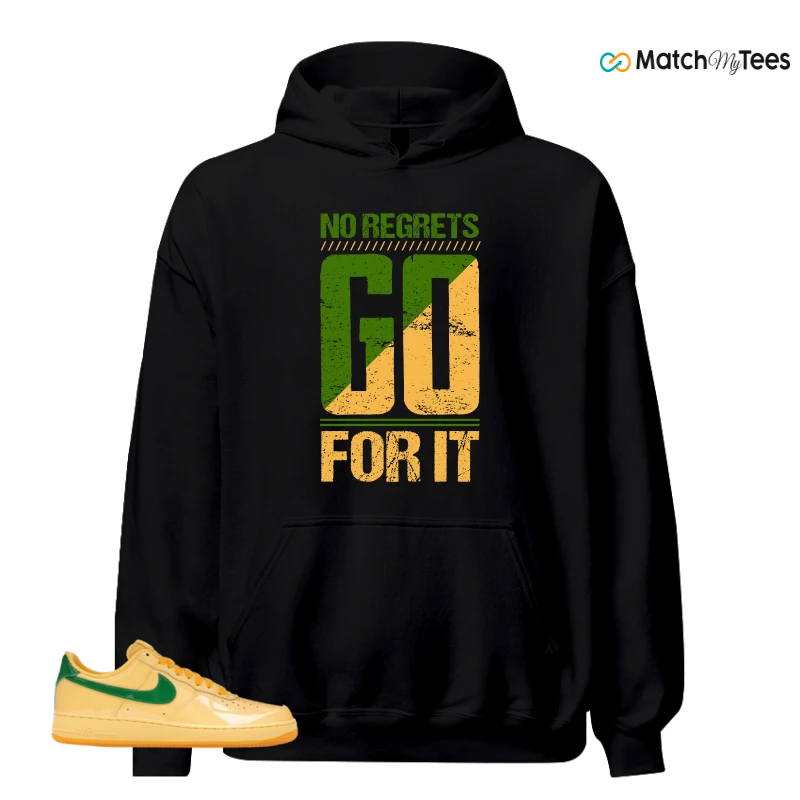NIKE AIR FORCE 1 LOW PATENT LEATHER TOPAZ GOLD SNEAKER Matching Tees hoodie