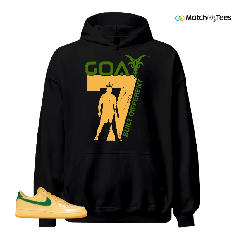 NIKE AIR FORCE 1 LOW PATENT LEATHER TOPAZ GOLD SNEAKER Matching Tees hoodie