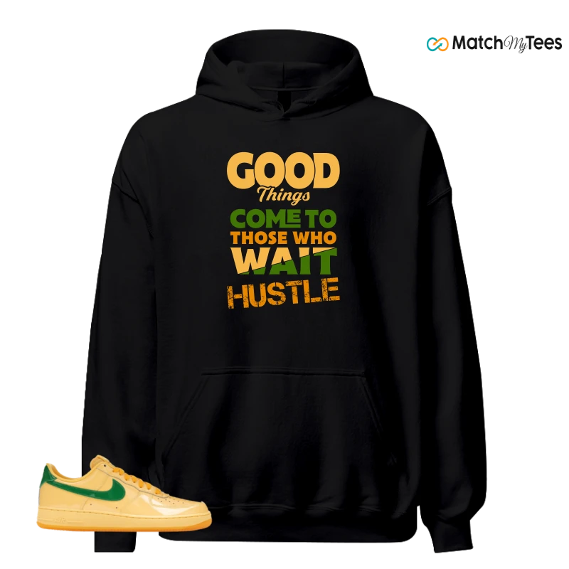 NIKE AIR FORCE 1 LOW PATENT LEATHER TOPAZ GOLD SNEAKER Matching Tees hoodie