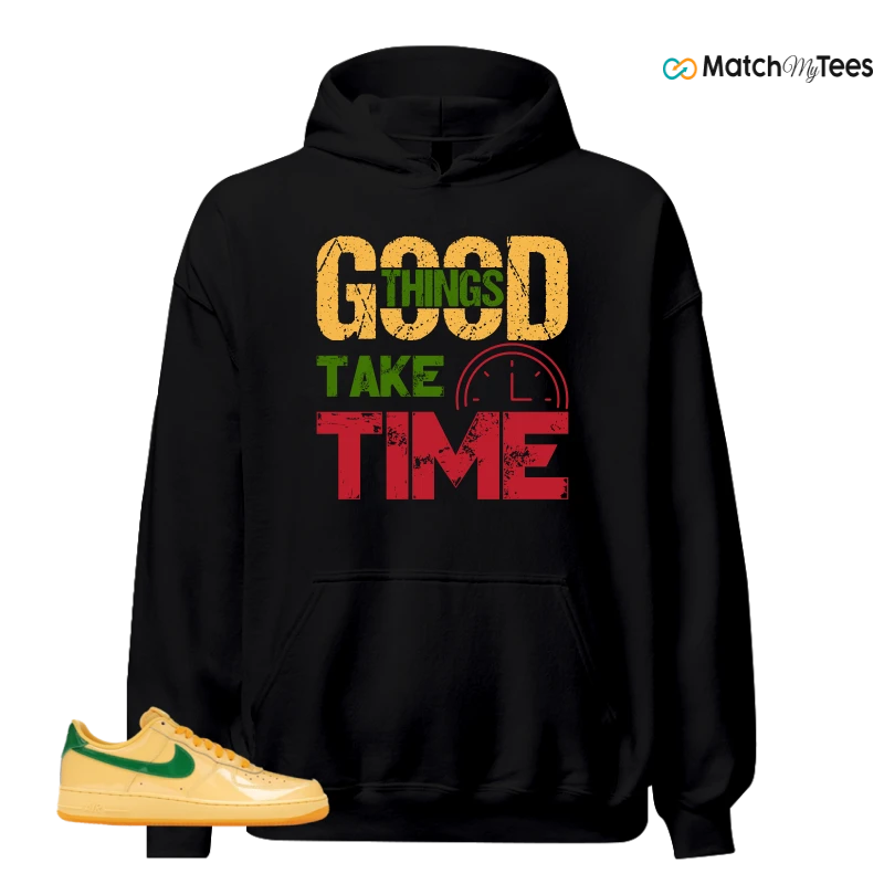 NIKE AIR FORCE 1 LOW PATENT LEATHER TOPAZ GOLD SNEAKER Matching Tees hoodie