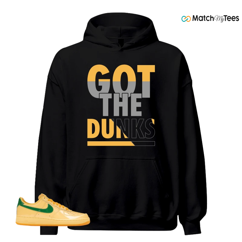NIKE AIR FORCE 1 LOW PATENT LEATHER TOPAZ GOLD SNEAKER Matching Tees hoodie