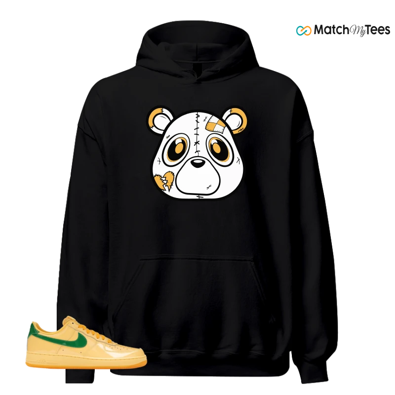 NIKE AIR FORCE 1 LOW PATENT LEATHER TOPAZ GOLD SNEAKER Matching Tees hoodie
