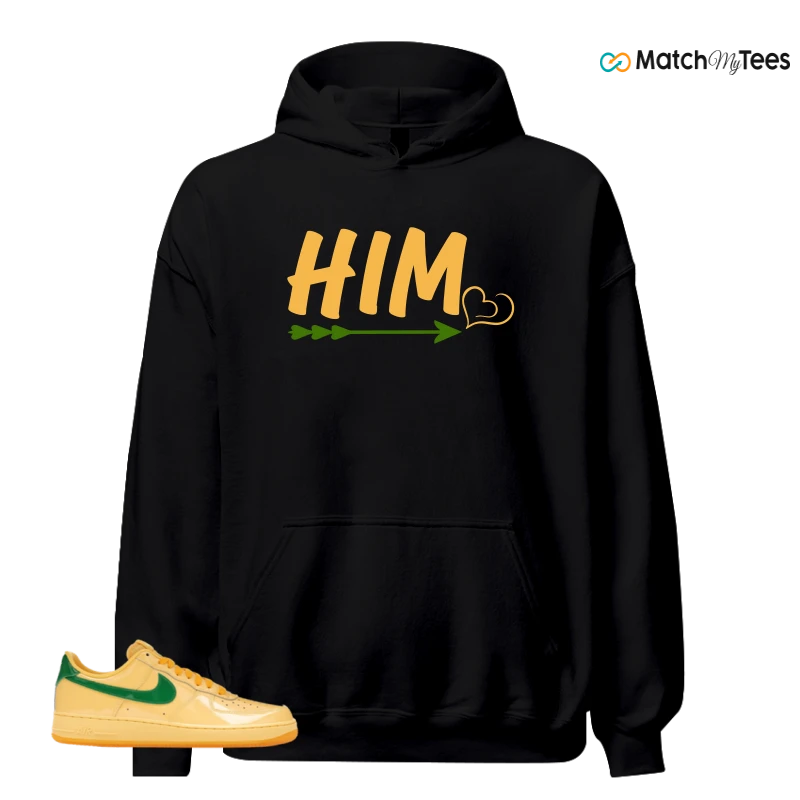 NIKE AIR FORCE 1 LOW PATENT LEATHER TOPAZ GOLD SNEAKER Matching Tees hoodie