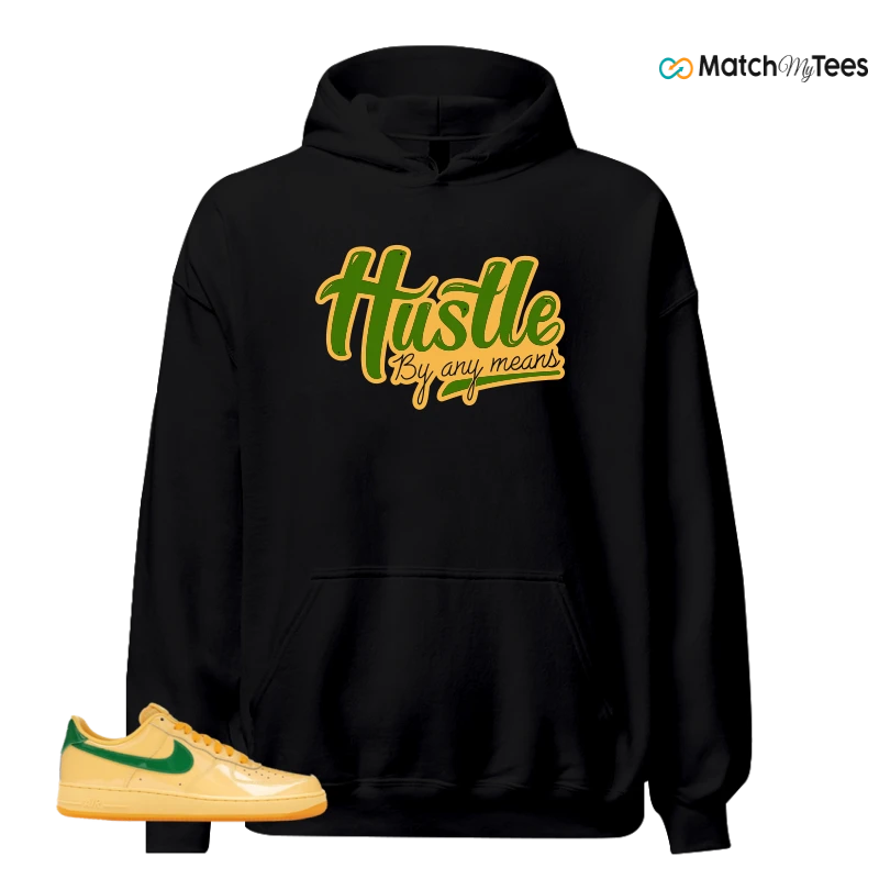 NIKE AIR FORCE 1 LOW PATENT LEATHER TOPAZ GOLD SNEAKER Matching Tees hoodie