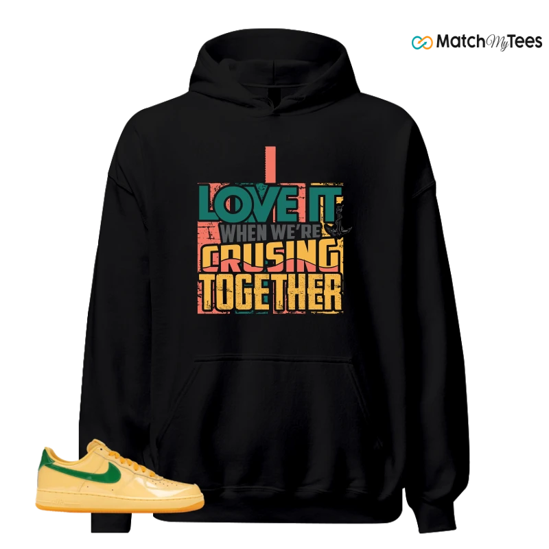 NIKE AIR FORCE 1 LOW PATENT LEATHER TOPAZ GOLD SNEAKER Matching Tees hoodie