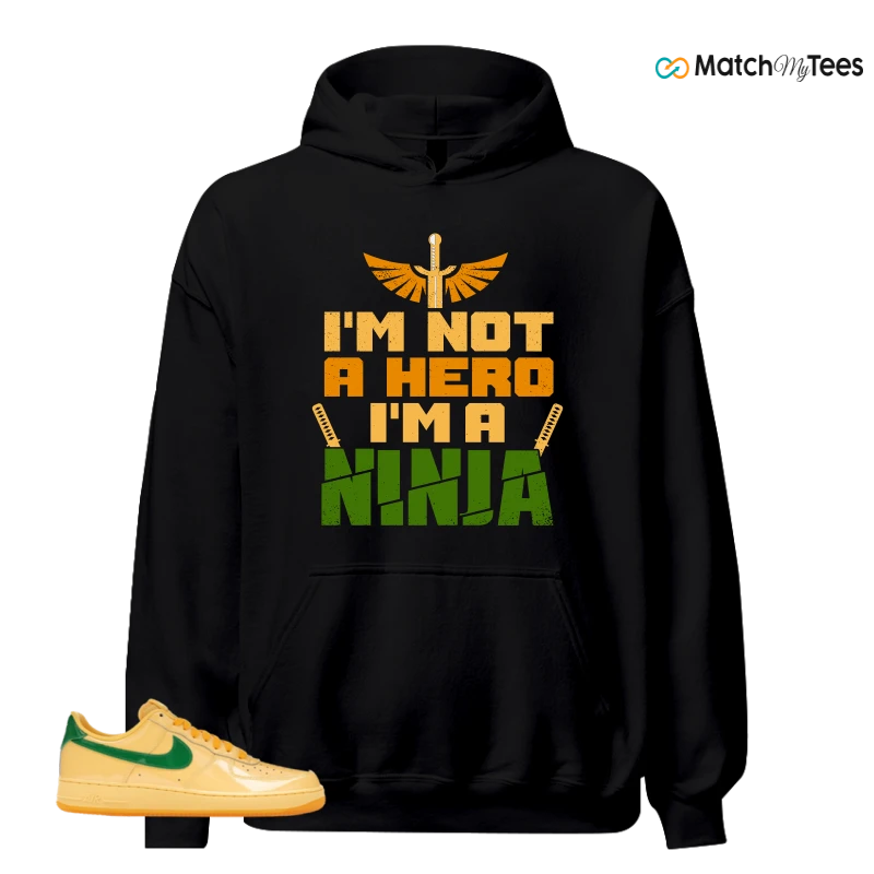 NIKE AIR FORCE 1 LOW PATENT LEATHER TOPAZ GOLD SNEAKER Matching Tees hoodie