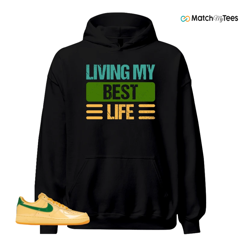 NIKE AIR FORCE 1 LOW PATENT LEATHER TOPAZ GOLD SNEAKER Matching Tees hoodie
