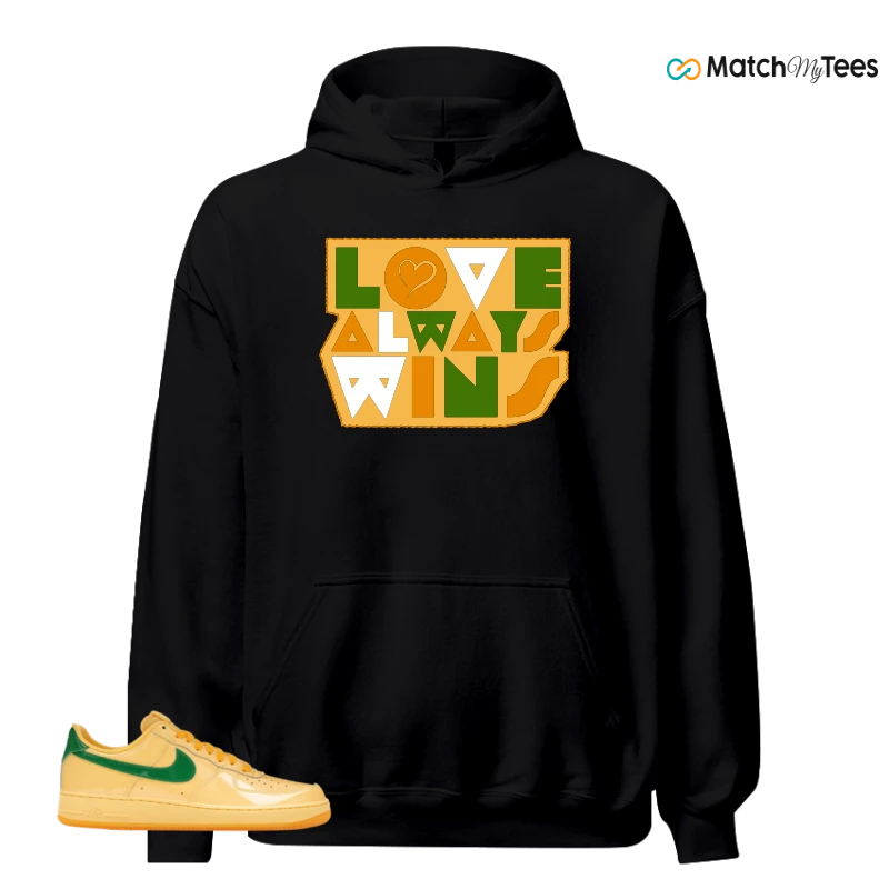 NIKE AIR FORCE 1 LOW PATENT LEATHER TOPAZ GOLD SNEAKER Matching Tees hoodie