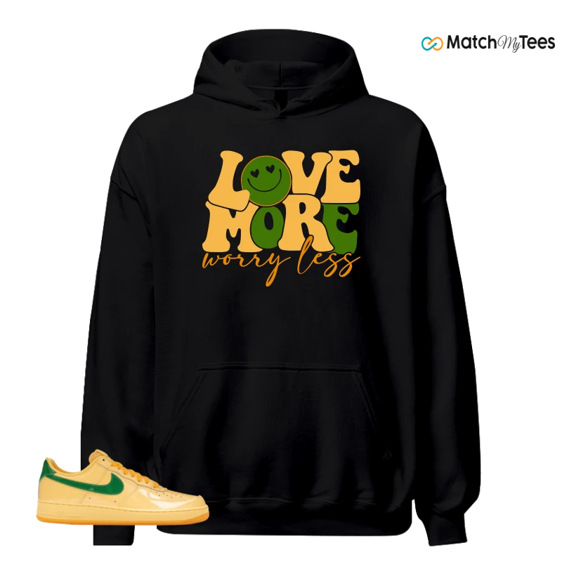 NIKE AIR FORCE 1 LOW PATENT LEATHER TOPAZ GOLD SNEAKER Matching Tees hoodie